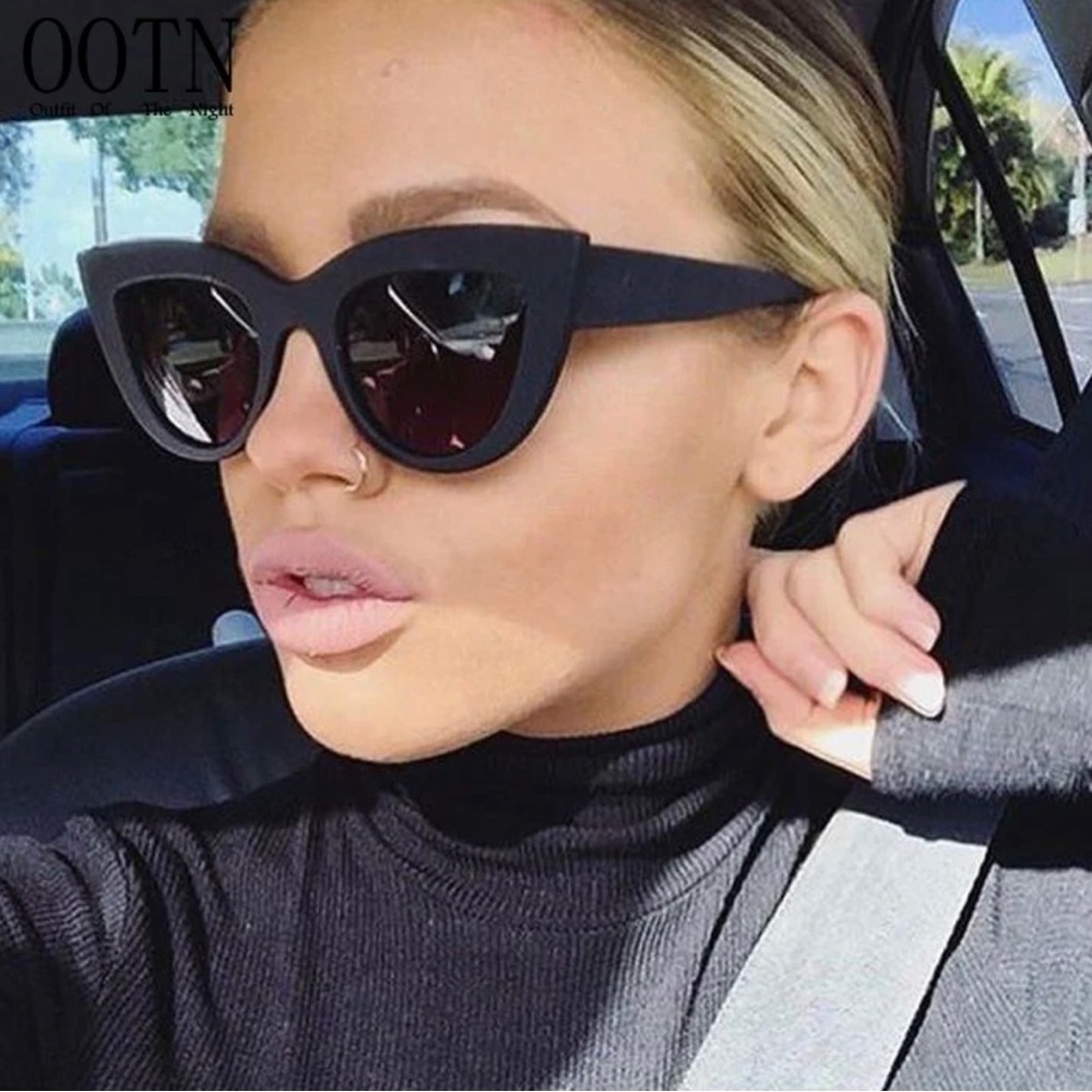 Cat Eye Black Sunglasses
